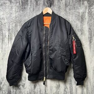 Vintage Alpha Industries Jacket MA-1 Flyers Man Intermediate M Reversible USAF